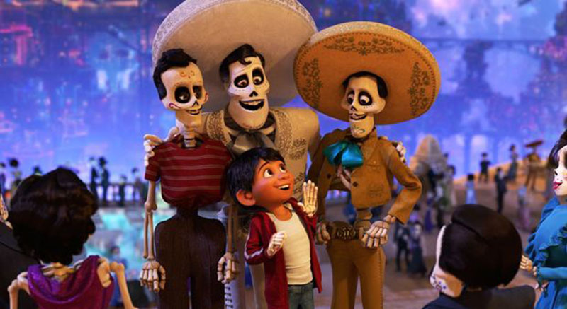una scena di Coco, film Disney Pixar del 2017