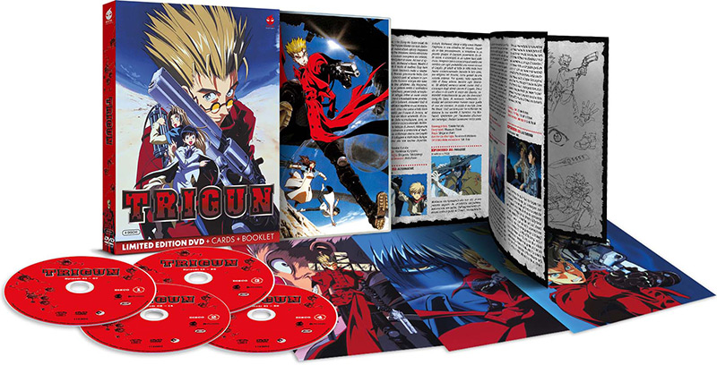 Il cofanetto di Trigun edito da Plaion Pictures