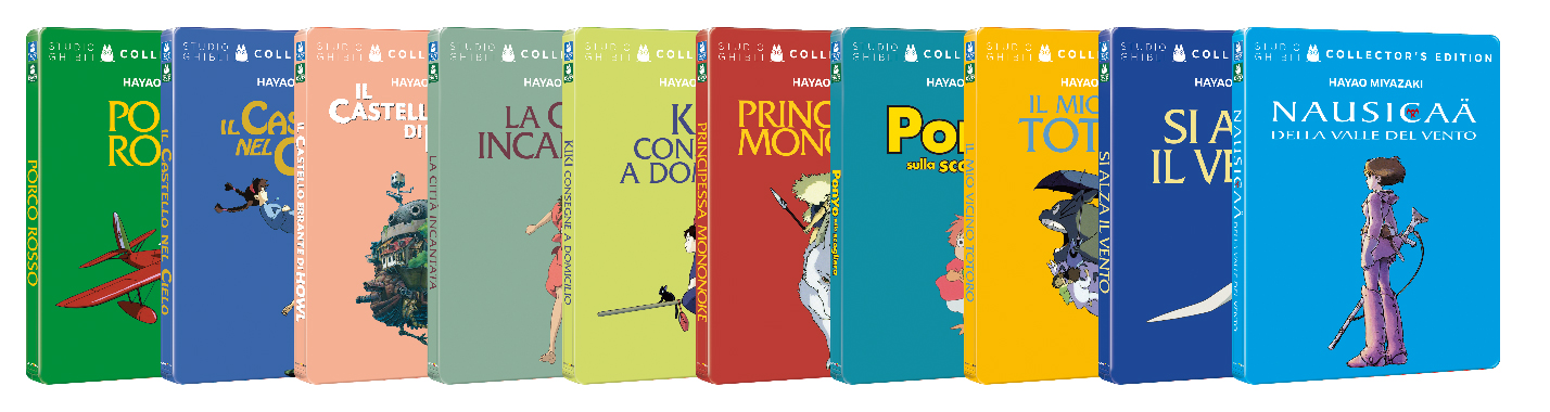 Le steelbook dei film di Miyazaki editi da Plaion Pcitures e Lucky Red